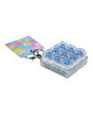 High-Transparency Glow Stress-Relief Nine-Grid Key Clip - Blue